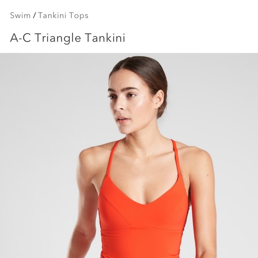 Athleta tankini swim top size small